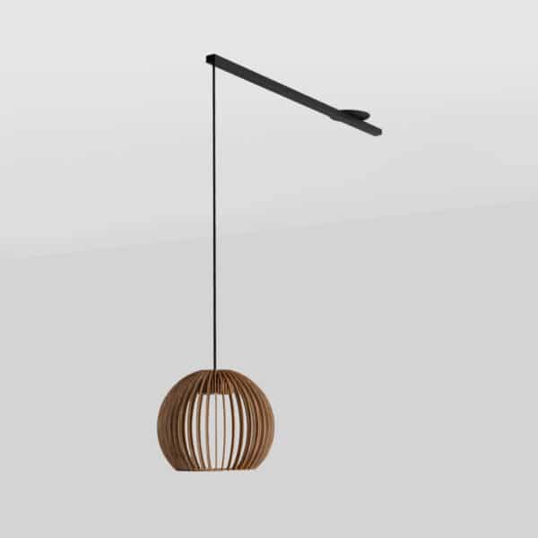 productafbeelding Lightswing Single zwart met hanglamp