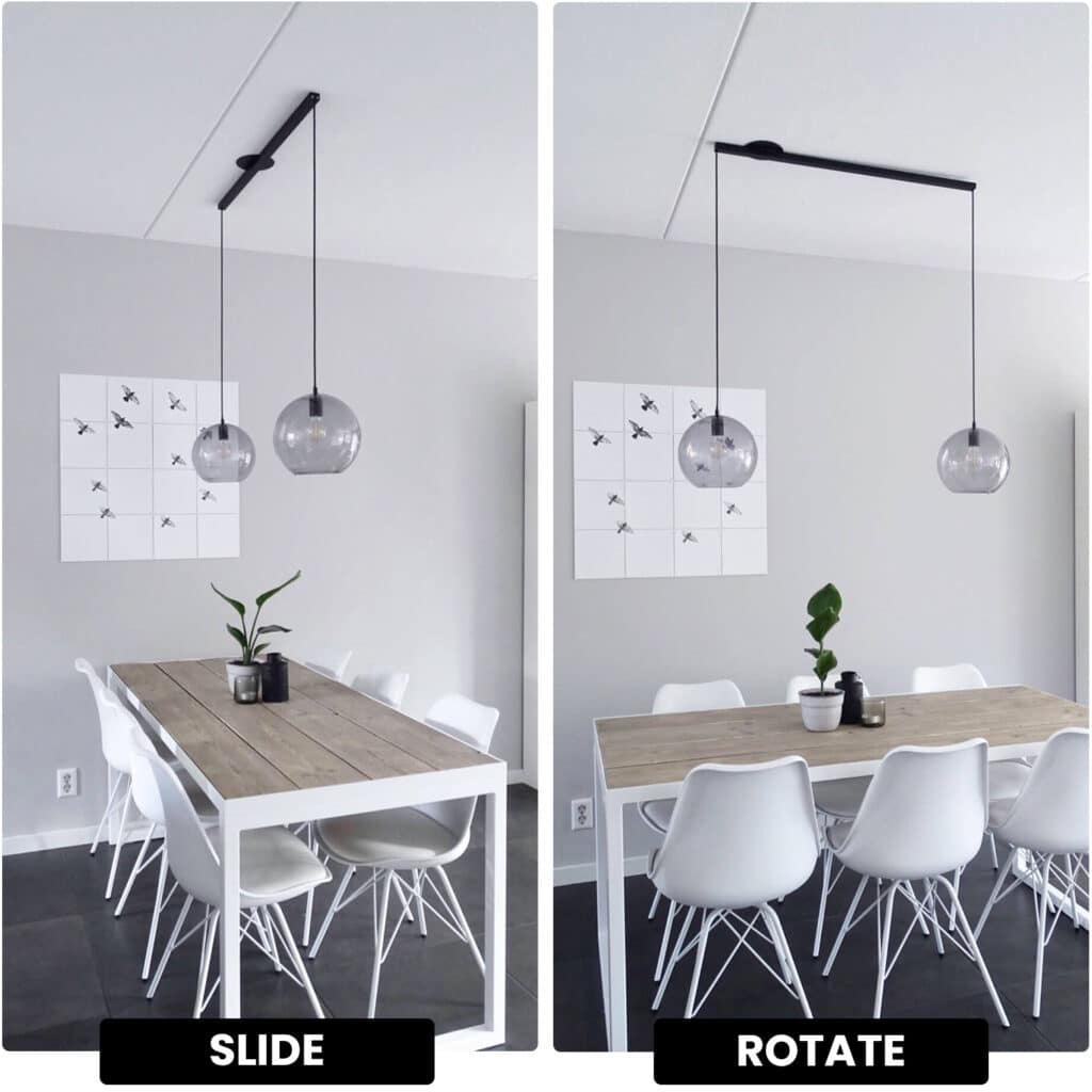 Lightswing Twin verplaats eettafel