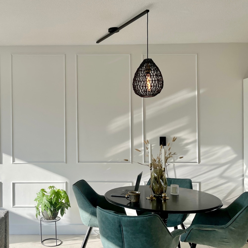 Lightswing single zwart eetkamer