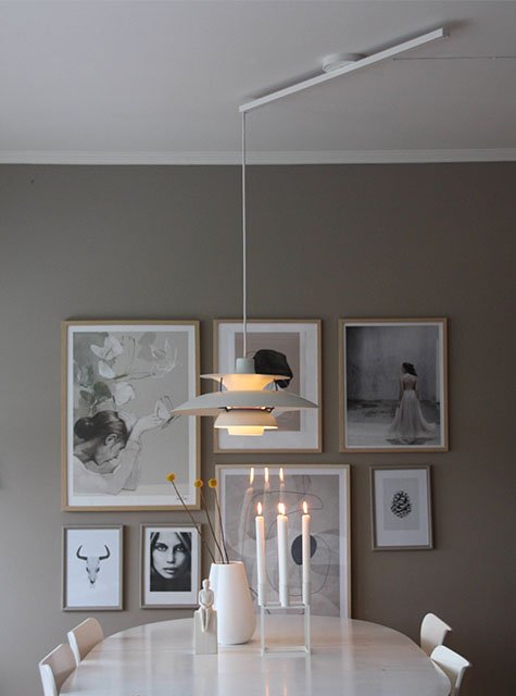 Lightswing Single mat wit boven eettafel