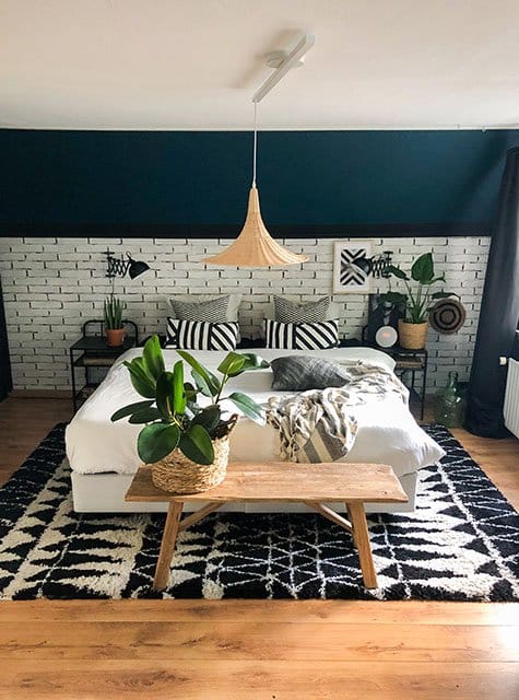 Lightswing Single mat wit boven bed in slaapkamer